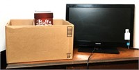 Toshiba 24" TV, DVDs, VHS