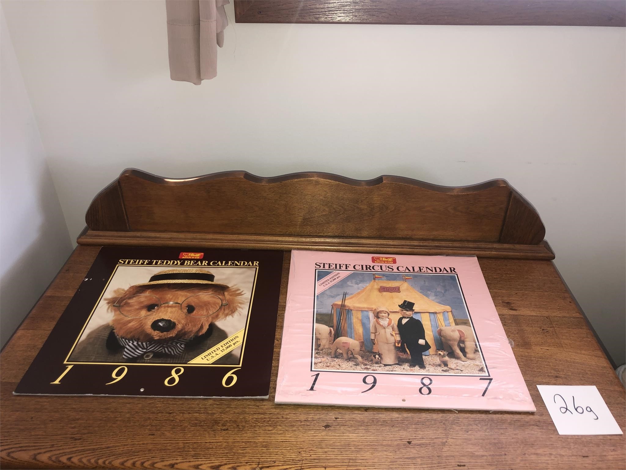 86 & '87 Steiff Bear Calendars