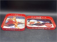 Pair of Coca Cola Serving Trays