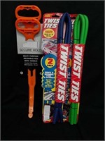 New multi-purpose reusable ties with handles and