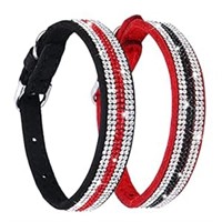 chede Dog Collar with Rhinestone-Pack of 4