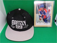 Wayne Gretzky Lot LA Kings Hat + Beehive #236 Card