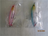 Fishing Lure New Lot Of 2 Minnow Bionic Wobbler