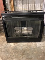 Gas logs fireplace insert