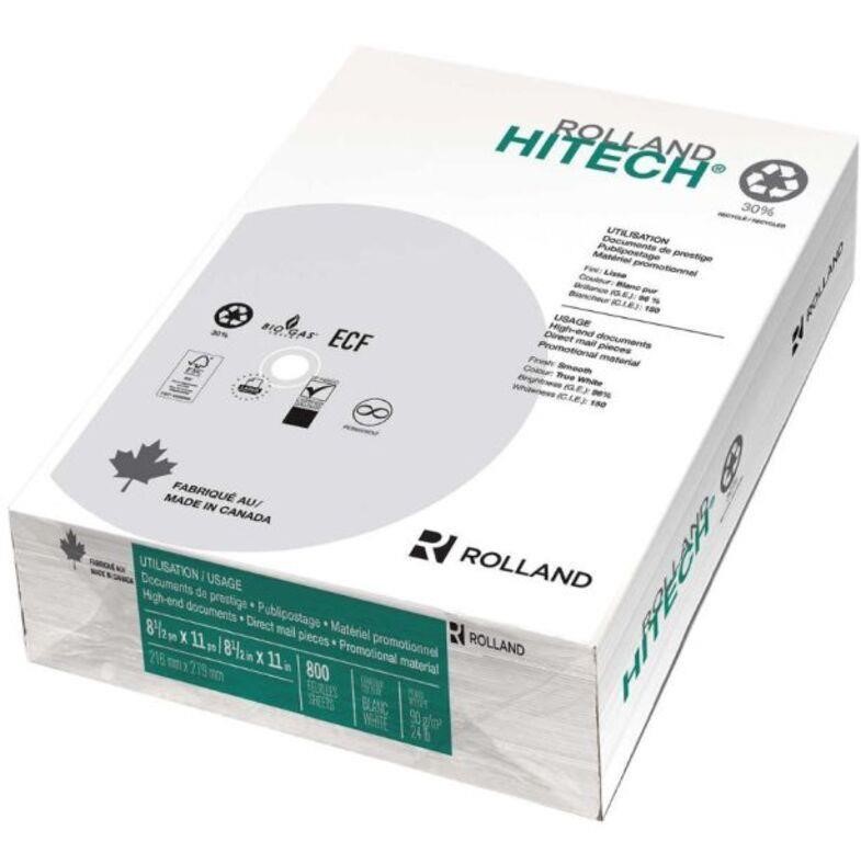 Rolland Hitech Printer Paper, Letter, 8.5"x11", 96