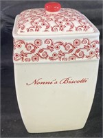 Bonnie Biscotti Ceramic Lidded Jar