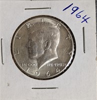 1964 Kennedy Half Dollar (40% Silver)