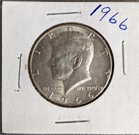 1966 Kennedy Half Dollar (40% Silver)