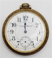 (N) Hampton Watch Co Pocket Watch  (2" diameter)