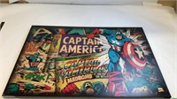 Large Marvel Capitan America Framed Canvas
