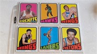 6 1972 73 Topps Basketball  Cards C