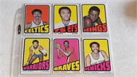 6 1972 73 Topps Basketball  Cards D