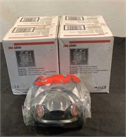 (4) 3M Full Facepiece Respirator 6800