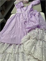 1970’s Prom Lavender Lace Dress size 10-12?