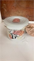 MINNIE MOUSE CORNING WARE MUG WITH LID