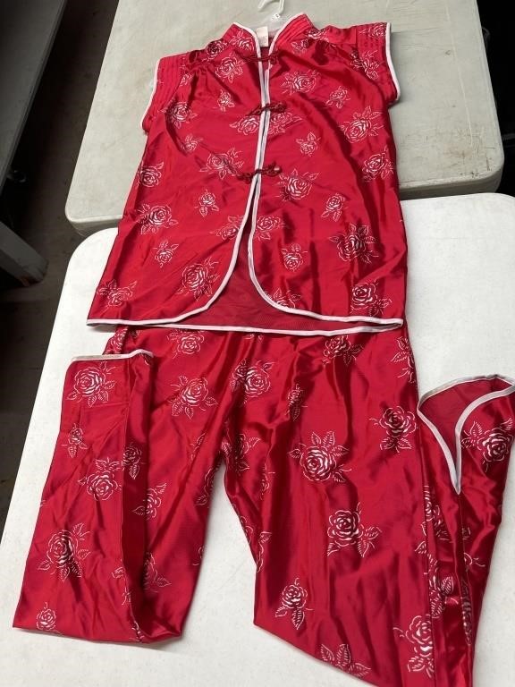 Vintage Oriental Style Pajamas size 7