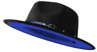 Wide Brim Fedora Hats for Women Men - Sz L/XL