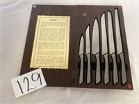 Wooden Box w/ Knife Legenda Set
