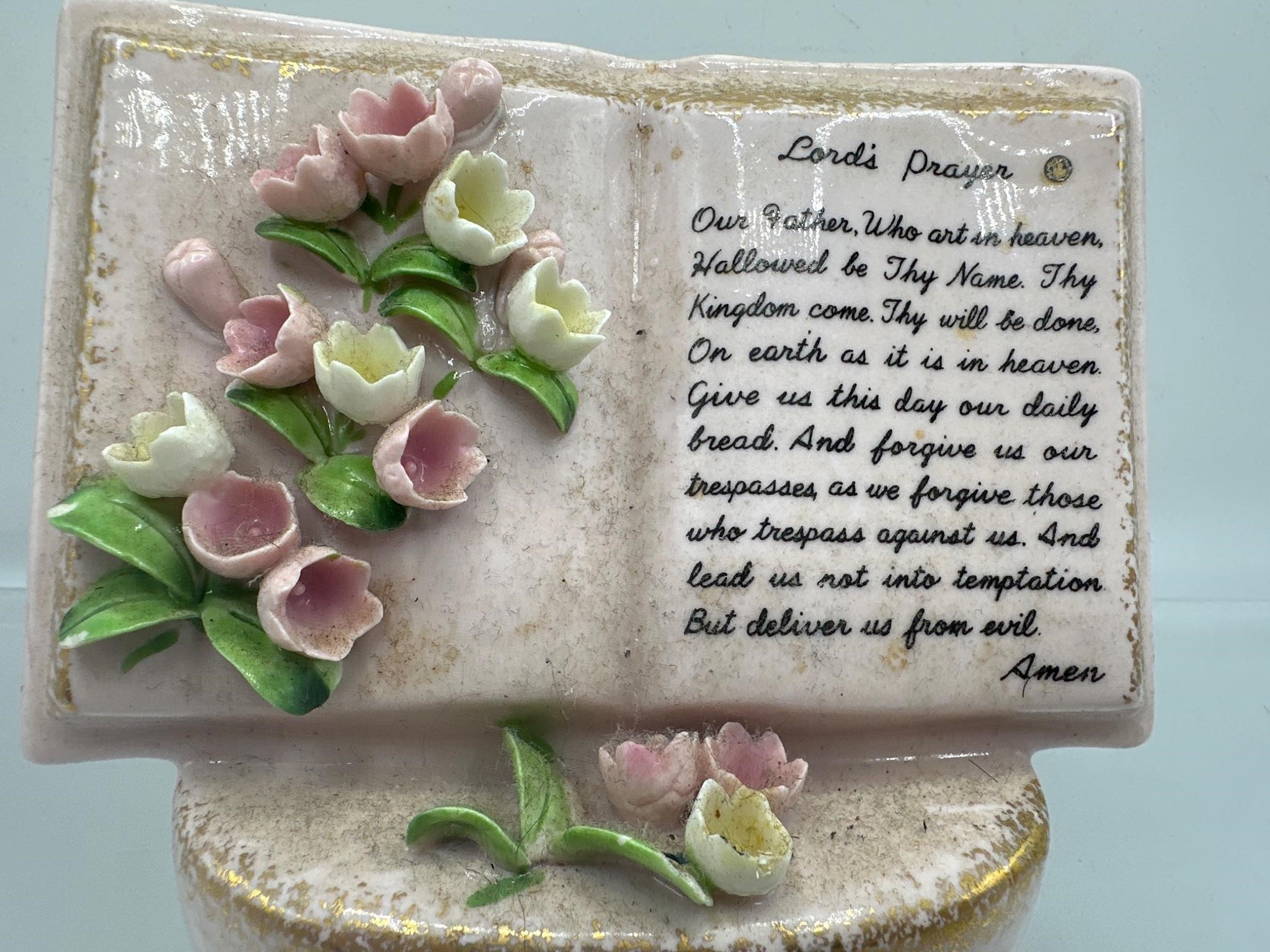 Lefton Lords Prayer Planter