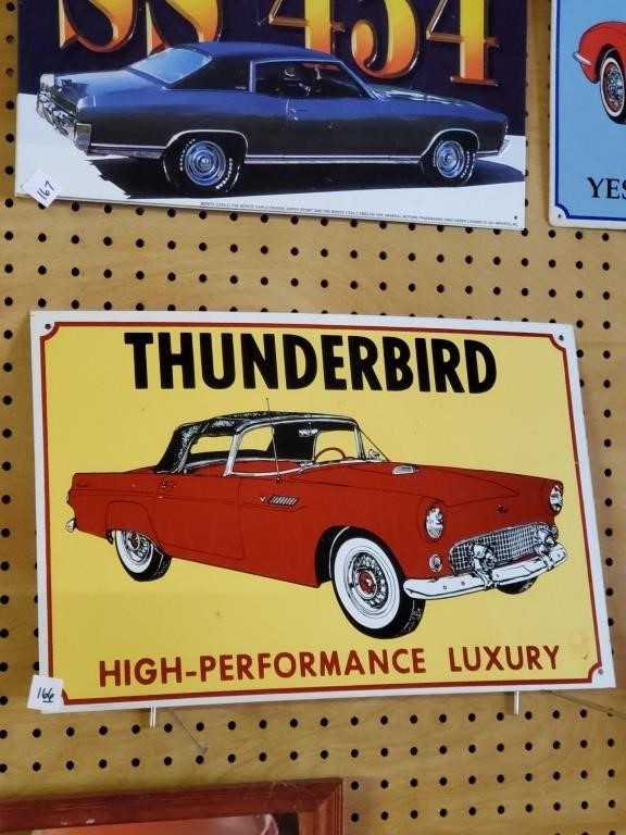 Tin Thunderbird Repro Sign
