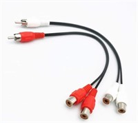 SEALED-RCA Stereo Y Adapter Cable