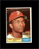 1961 Topps #93 Tony Gonzalez EX to EX-MT+