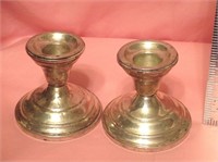Sterling Silver Hamilton Candle Holders Weighted