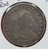 1807 Bust Silver Half Dollar - Type I