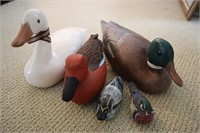 5pc Painted Ducks