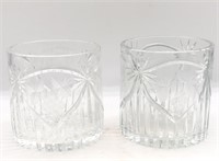 Large Vintage Crystal Cut Glass Ice Bucket