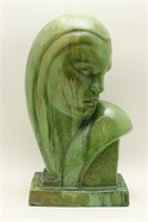 Weldon Pottery Art Deco Bust. KCMO