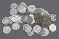 (52) 90% Silver Roosevelt Dimes.