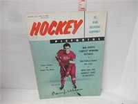 1958 HOCKEY PICTORIAL AUTOGRAPHED NORM ULLMAN