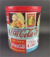 Vintage Party Pack Coca-Cola Popcorn Tin