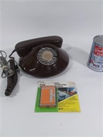 Téléphone à roulette vintage et répertoire