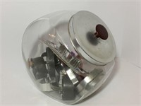 Glass Counter Canister with Metal Lid