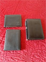New Men's Leather Wallets - 3 Pieces