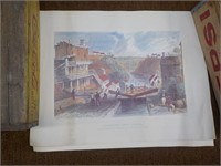 2 Lockport, Erie Canal posters