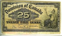 1900 Dominion of Canada 25c Note