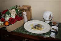 turkey platter,willow tree angel & marble animals