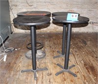 (4) Bar Height Tables, Approx., 2' Dia.