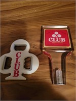 Club Beer Bottle Opener & Tap Handle