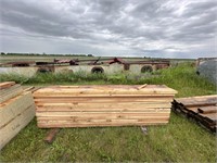 Pile of 2x6,2x7 8' Rought Cut Lumber