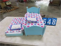 PLASTIC DOLL BED