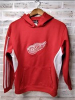 E1) XL EMBROIDERED RED WINGS HOODIE, SEE PIC FOR