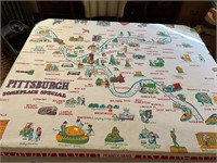 Vintage Pittsburgh Table Cloth