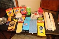 Cleaning supplies, liner paper