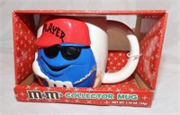 Collectors Blue M&M Player Coffee Mug