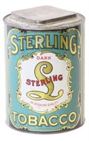 Sterling Dark Tobacco Store Bin Tin