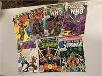 "Doctor Who" and "Doctor Strange" Comics